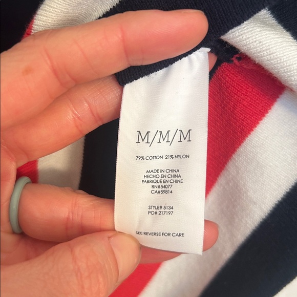 Cabi 5134 Hampton Shell Patriotic Sweater Top size women’s Medium - Picture 4 of 8
